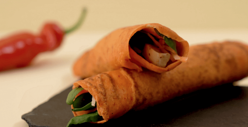 Whey Protein Wraps With Red Pepper (Recipe) | Whey. For living.